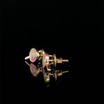 Load image into Gallery viewer, Kids Lollipop Diamond Stud Earrings, 14k Solid Gold With Enameling, Natural Diamonds, Kids Jewelry, Gift for toddlers, girls and kids
