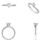 Load image into Gallery viewer, IGI Certified Lab Grown Round Solitaire Ring: 14K Solid Gold Engagement Jewelry
