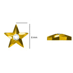 Load image into Gallery viewer, Kids Starry Diamond Stud Earrings, 14k Solid Gold, Natural Diamonds, Kids jewelry, Gift for toddlers, girls and kids
