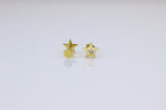 Load image into Gallery viewer, Kids Starry Diamond Stud Earrings, 14k Solid Gold, Natural Diamonds, Kids jewelry, Gift for toddlers, girls and kids
