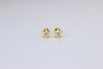Load image into Gallery viewer, Kids Starry Diamond Stud Earrings, 14k Solid Gold, Natural Diamonds, Kids jewelry, Gift for toddlers, girls and kids
