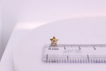 Load image into Gallery viewer, Kids Hollow Star Diamond Stud Earrings, 14k Solid Gold, Natural Diamonds, Kids jewelry, Gift for toddlers, girls and kids
