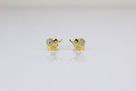 Load image into Gallery viewer, Kids Elephant Diamond Stud Earrings, 14k Solid Gold, Natural Diamonds, Kids jewelry, Gift for toddlers, girls and kids
