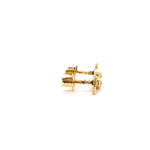 Load image into Gallery viewer, Kids Enameled Bunny Ears Diamond Stud Earrings, 14k Solid Gold, Natural Diamonds, Kids jewelry, Gift for toddlers, girls and kids
