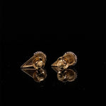 Load image into Gallery viewer, Kids Cone Ice Cream Diamond Stud Earrings, 14k Solid Gold, Natural Diamonds, Kids jewelry, Gift for toddlers, girls and kids
