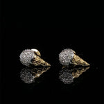 Load image into Gallery viewer, Kids Cone Ice Cream Diamond Stud Earrings, 14k Solid Gold, Natural Diamonds, Kids jewelry, Gift for toddlers, girls and kids
