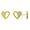 Load image into Gallery viewer, Kids Heart Diamond Stud Earrings, 14k Solid Gold, Natural Diamonds, Gift for toddlers/girls/kids, Ready To Ship, HRD Certified

