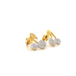 Load image into Gallery viewer, Kids Cherries Design Diamond Stud Earrings, 14k Solid Gold, Natural Diamonds, Kids Jewelry, Gift for toddlers, girls and kids
