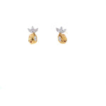 Load image into Gallery viewer, Kids Fish Diamond Stud Earrings, 14k Solid Gold, Natural Diamonds, Kids Jewelry, Gift for toddlers, girls and kids
