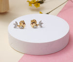 Load image into Gallery viewer, Kids Fish Diamond Stud Earrings, 14k Solid Gold, Natural Diamonds, Kids Jewelry, Gift for toddlers, girls and kids
