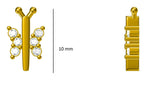 Load image into Gallery viewer, Kids Dragonfly Diamond Accents Stud Earrings, 14k Solid Gold, Natural Diamonds, Kids Jewelry, Gift for toddlers, girls and kids
