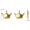 Load image into Gallery viewer, Kids Crown Diamond Stud Earrings, 14k Solid Gold, Natural Diamonds, Princess Jewelry, Gift for toddlers/girls/kids, Ready To Ship
