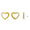 Load image into Gallery viewer, Kids Hollow Heart Diamond Stud Earrings, 14k Solid Gold, Natural Diamonds, Gift for toddlers, girls and kids, Ready To Ship
