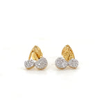 Load image into Gallery viewer, Kids Cherries Design Diamond Stud Earrings, 14k Solid Gold, Natural Diamonds, Kids Jewelry, Gift for toddlers, girls and kids
