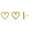 Load image into Gallery viewer, Kids Heart Design Diamond Stud Earrings, 14k Solid Gold, Natural Diamonds, Gift for toddlers/kids/girls, Ready To Ship, HRD Certified
