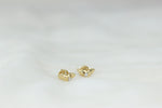 Load image into Gallery viewer, Kids Winged Heart Diamond Stud Earrings, 14k Solid Gold, Natural Diamonds, Kids Jewelry, Gift for toddlers, girls and kids
