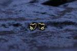 Load image into Gallery viewer, Kids Heart Diamond Stud Earrings, 14k Solid Gold, Natural Diamonds, Kids Jewelry, Gift for toddlers, girls and kids
