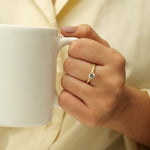 Load image into Gallery viewer, IGI Certified Lab grown Solitaire Diamond Engagement Ring: 14K Solid Gold Wedding Pave Band
