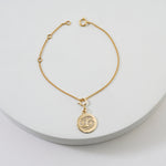 Load image into Gallery viewer, Cancer Horoscope Birth Sign Charm, 14k Solid Gold, Natural Diamonds, Zodiac Jewelry, Everyday Jewelry, Astrology Gift for her
