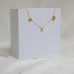 Load image into Gallery viewer, Personalized Initials Diamond Necklace, 14k Solid Gold, Natural Diamonds, Name Letter Charm Everyday Jewelry, Minimalist Stacking Necklace
