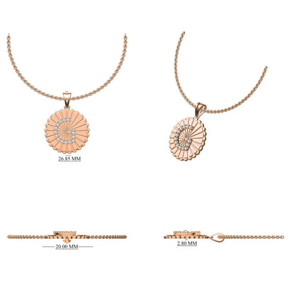 Personalized Initial Medallion Diamond Necklace, 14k Solid Gold, Natural Diamonds, Custom Letter Jewelry, Minimalist Sunburst Necklace