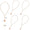 Load image into Gallery viewer, Personalized Initial Lariat Diamond Necklace, 14k Solid Gold, Natural Diamonds, Custom Minimalist Jewelry, Stacking Disc Letter Necklace
