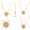 Load image into Gallery viewer, Personalized Medallion Initial Diamond Necklace, 14k Solid Gold, Natural Diamonds, Minimalist Custom Jewelry, Stacking Letter Charm Necklace
