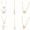 Load image into Gallery viewer, Personalized Initial Heart Diamond Lariat Necklace, 14k Solid Gold, Natural Diamonds, Custom Name Jewelry, Minimalist Letter Drop Chain
