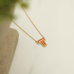 Load image into Gallery viewer, Personalized Initial Enamel Pendant, 14k Solid Gold Halo Diamond Necklace, Natural Diamonds, Custom Jewelry, Minimalist Gift For Her
