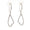 Load image into Gallery viewer, Open Heart Drop Earrings, 14k Solid Gold IGI Certified, Heart Everyday Dangle Earrings, Natural Diamonds, Lightweight Jewelry, Gift For Her
