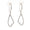Load image into Gallery viewer, Open Heart Drop Earrings, 14k Solid Gold IGI Certified, Heart Everyday Dangle Earrings, Natural Diamonds, Lightweight Jewelry, Gift For Her
