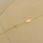 Load image into Gallery viewer, Personalized Initial Letter Diamond Bracelet, 14k Solid Gold, Natural Diamonds, Evil Eye Stacking Bracelet, Minimalist Custom Chain Jewelry
