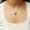Load image into Gallery viewer, Infinity Loop Diamond Pendant Necklace, 14k Solid Gold, Natural Diamonds, Leaf Green Gemstone Statement Pendant, Stacking Minimalist Jewelry
