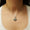 Load image into Gallery viewer, Infinity Loop Diamond Pendant Necklace, 14k Solid Gold, Natural Diamonds, Leaf Green Gemstone Statement Pendant, Stacking Minimalist Jewelry
