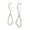 Load image into Gallery viewer, Open Heart Drop Earrings, 14k Solid Gold IGI Certified, Heart Everyday Dangle Earrings, Natural Diamonds, Lightweight Jewelry, Gift For Her

