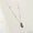 Load image into Gallery viewer, Teardrop Blue Sapphires Halo Diamond Necklace, 14k Solid Gold, Natural Diamonds, Gemstone Stacking Necklace, Ready To Ship, IGI Certified
