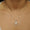 Load image into Gallery viewer, Eye Shape Diamond Pendant Necklace, 14k Solid Gold, Natural Diamonds, Baguette Cluster Stacking Chain Jewelry, Minimalist Layering Necklace
