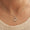 Load image into Gallery viewer, Double Circle Diamond Pendant Necklace, 14k Solid Gold, Natural Diamonds, Open Eternity Cluster  Pendant, Stacking Minimalist Chain Jewelry
