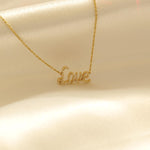 Load image into Gallery viewer, Love Chain Bracelet, 14k Gold, Natural Diamonds,  Inspirational Jewelry, , Handcrafted Jewelry Gift For Her

