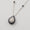 Load image into Gallery viewer, Teardrop Blue Sapphires Halo Diamond Necklace, 14k Solid Gold, Natural Diamonds, Gemstone Stacking Necklace, Ready To Ship, IGI Certified

