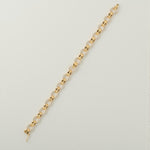 Load image into Gallery viewer, Men&#39;s Diamond Chain Link Bracelet, 14K Solid Gold, Natural Diamonds, Linked Cuban Bracelet, Geometric Jewelry, Ready To Ship, IGI Certified
