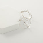 Load image into Gallery viewer, Crossover Natural Diamond Hoop Earrings: 14k Solid Gold Cocktail Statement Earrings,  IGI Certified, Ready To Ship
