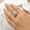 Load image into Gallery viewer, Baguette Cluster Diamond Ring, 14k Solid Gold, Natural Diamond, Two-Toned Illusion Ring, Statement Halo Ring, Ready To Ship, IGI Certified
