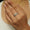 Load image into Gallery viewer, Leaves Diamond Band Ring, Split Shank, 14k Solid Gold, Natural Diamonds, Stackable Everyday Crossover Ring, Open Wrap Ring, Gift For Her
