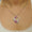 Load image into Gallery viewer, Leaf Diamond Pendant Necklace, 14k Solid Gold, Natural Diamonds, Floral Gemstone Jewelry, Geometric Statement Chain Pendant, Bridal Necklace
