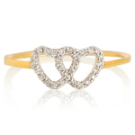 Load image into Gallery viewer, Heart Diamond Ring, 14k Solid Gold, Natural Diamonds, Proposal Ring, , Everyday Jewelry Gift For Her
