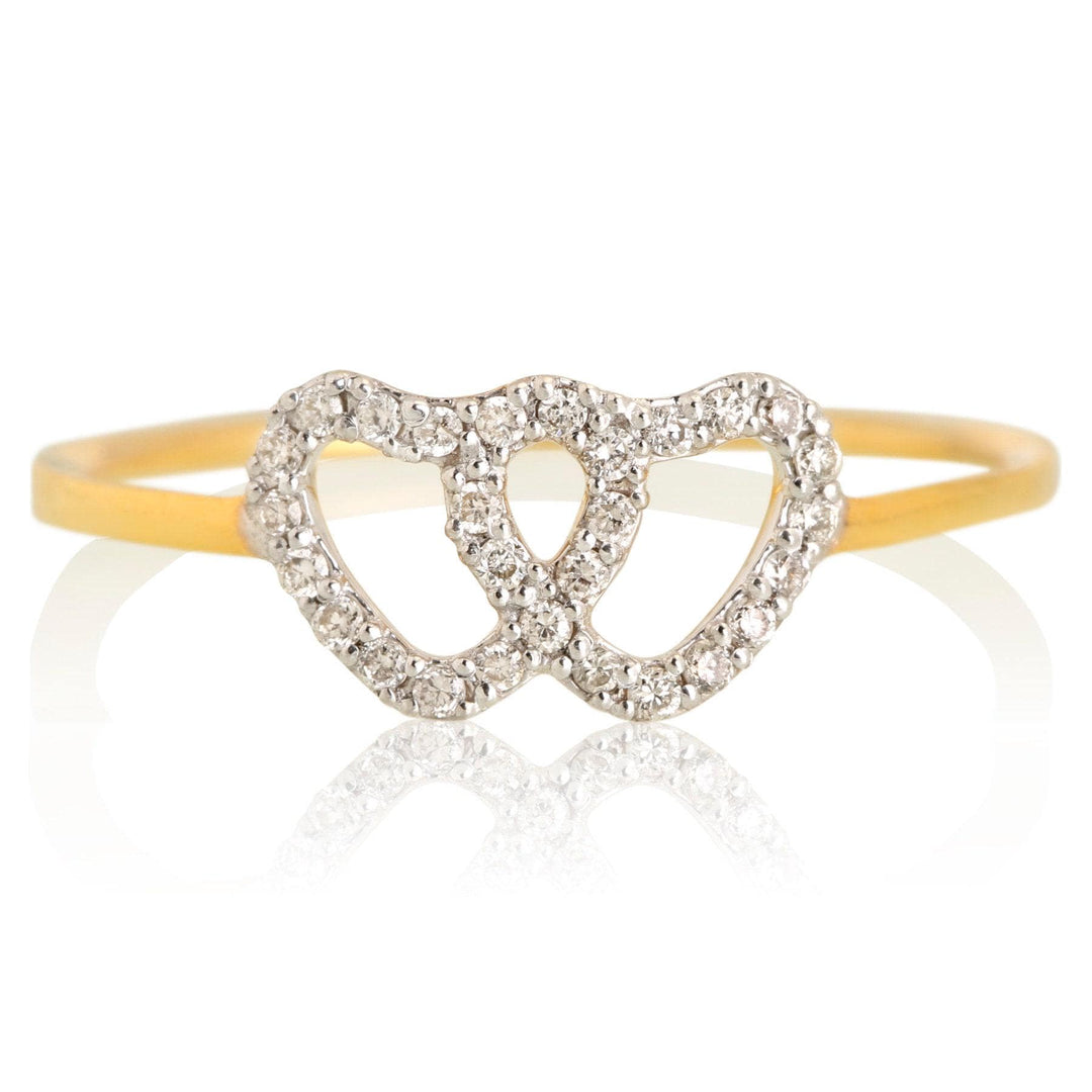 Heart Diamond Ring, 14k Solid Gold, Natural Diamonds, Proposal Ring, , Everyday Jewelry Gift For Her