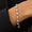 Load image into Gallery viewer, Solitaire Tennis Bracelet, 14K Solid Gold, Natural Diamonds, Cluster Linking Bracelet, Stackable Bracelet, Statement Minimalistic Jewelry
