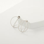 Load image into Gallery viewer, Crossover Natural Diamond Hoop Earrings: 14k Solid Gold Cocktail Statement Earrings,  IGI Certified, Ready To Ship
