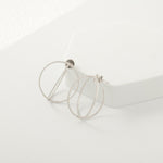 Load image into Gallery viewer, Crossover Natural Diamond Hoop Earrings: 14k Solid Gold Cocktail Statement Earrings,  IGI Certified, Ready To Ship
